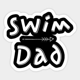 Swim Dad Sticker